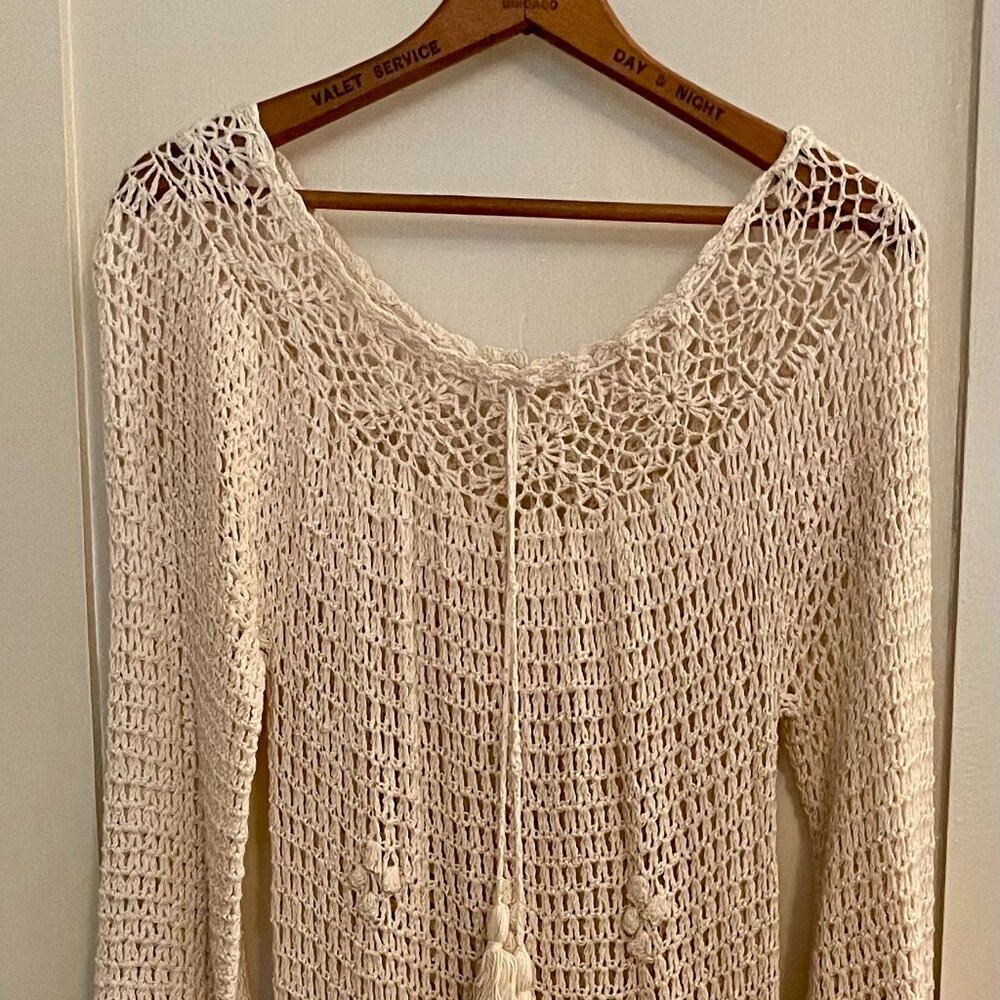 'Flair' Brand Vintage Crochet Dress from 1960s or 1970s